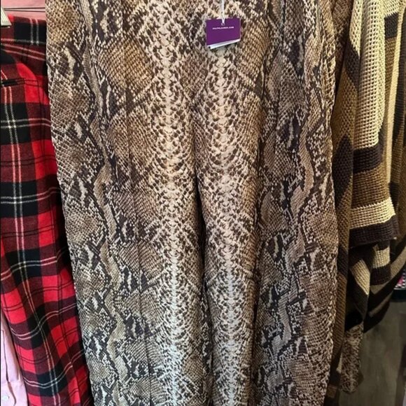 Ralph Lauren The purple Label Saunders Python Print Palazzo Pants - Picture 4 of 5